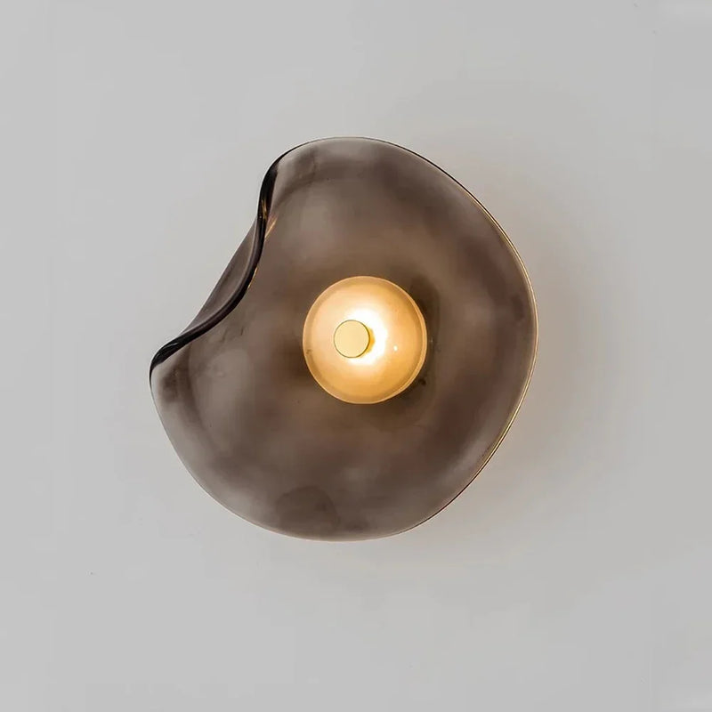 GlasLume - Modern LED Vägglampa för Sovrum
