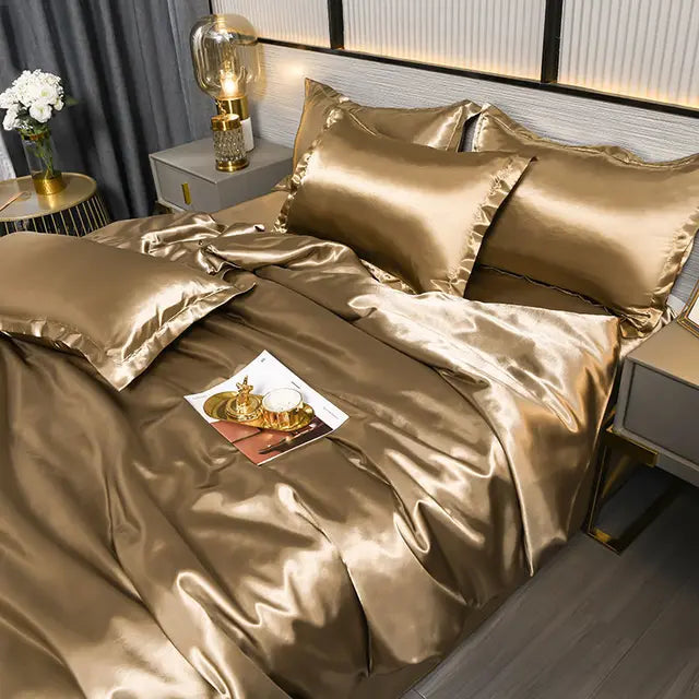 SatinLuxe Bedspread - Luxurious Satin Bedding for Your Bedroom