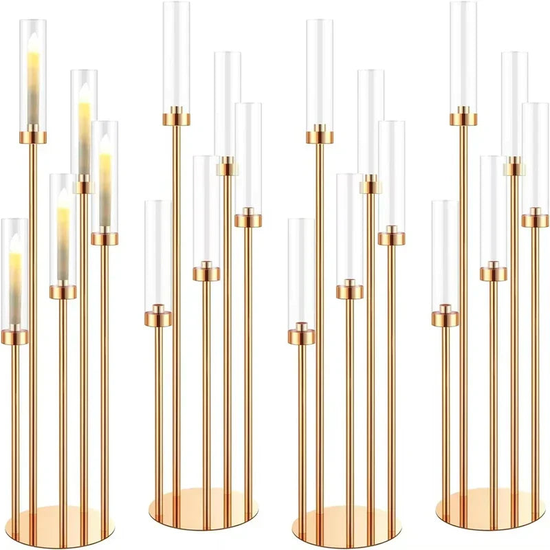 EleganteCandle – Lyxig Kandelaber med Akryl Accent