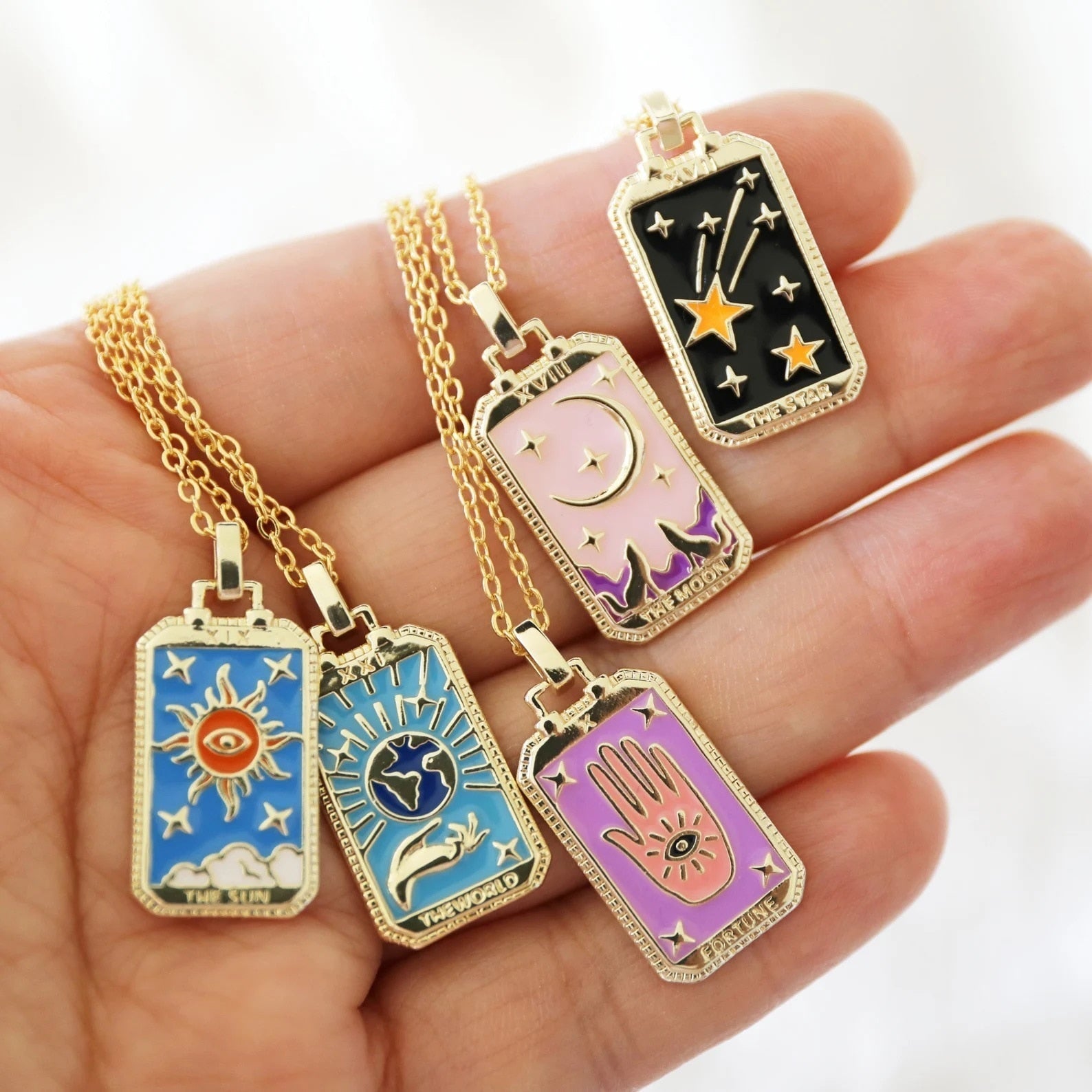 Captivating Tarot Card Necklace | Discover the Meaning Behind Each Charm