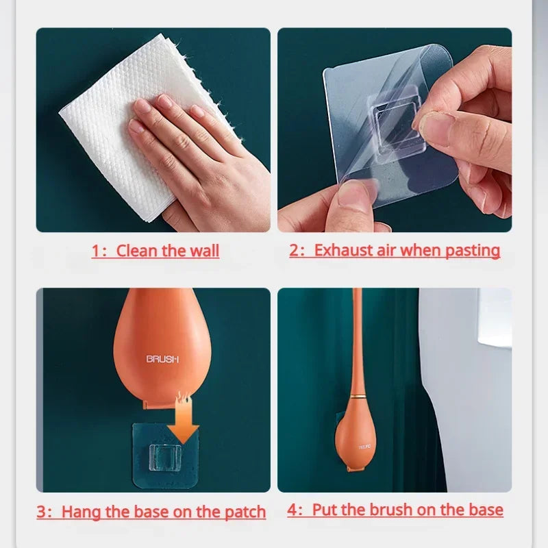 SumiClean - Tight Silicone Toilet Brush for Your Bathroom