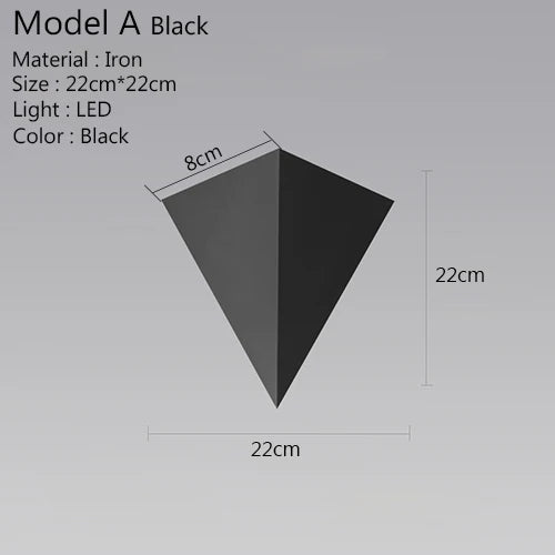 TriGlow Light - Modern LED Wall Lamp 3W