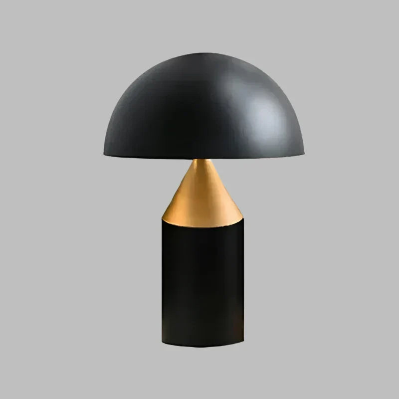 SleekMushroom – Skandinavisk Minimalistisk Bordslampa i Guld