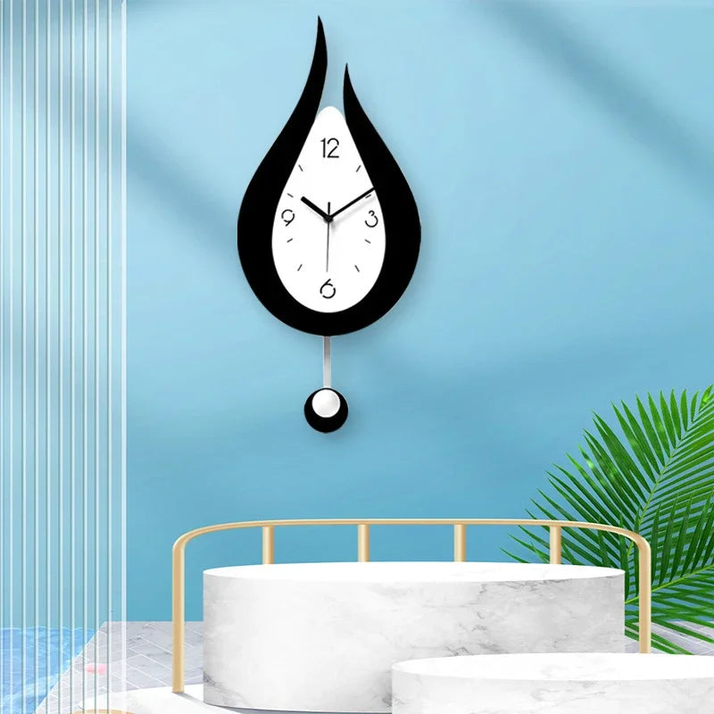 WaterDrop Clock - Minimalist Pendulum Wall Clock