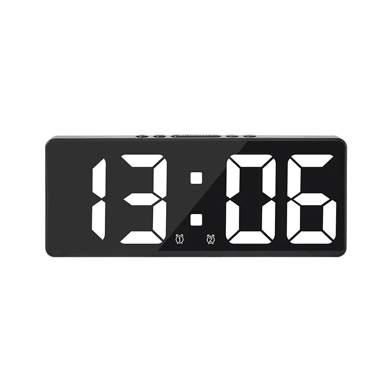 VoiceSnooze LED Clock – Stylish Alarm Clock with Night Mode