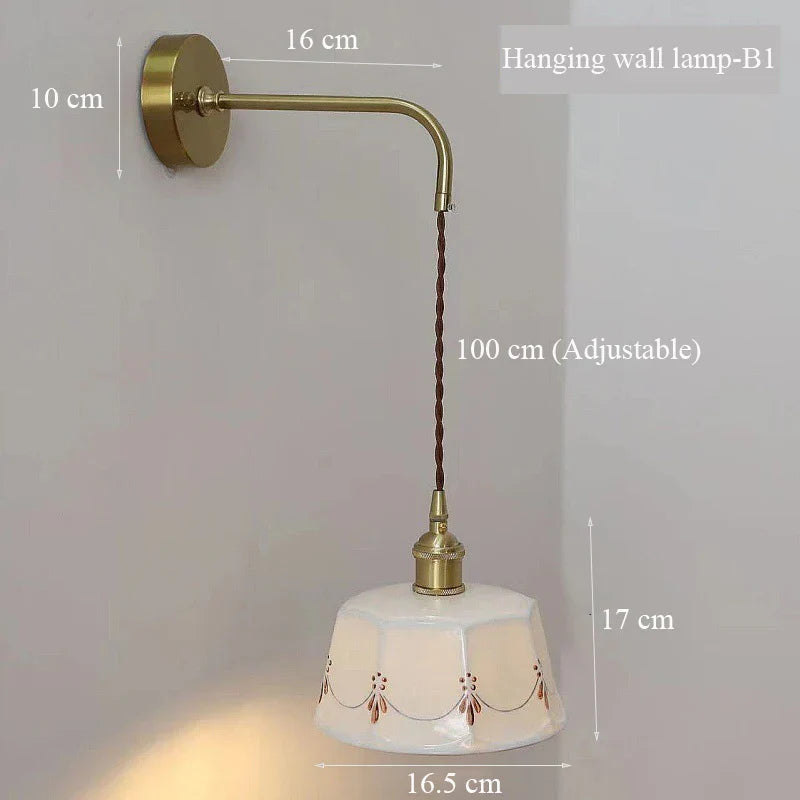 ZenGlow Lamp - Retro Japanese Wall Lamp with Switch