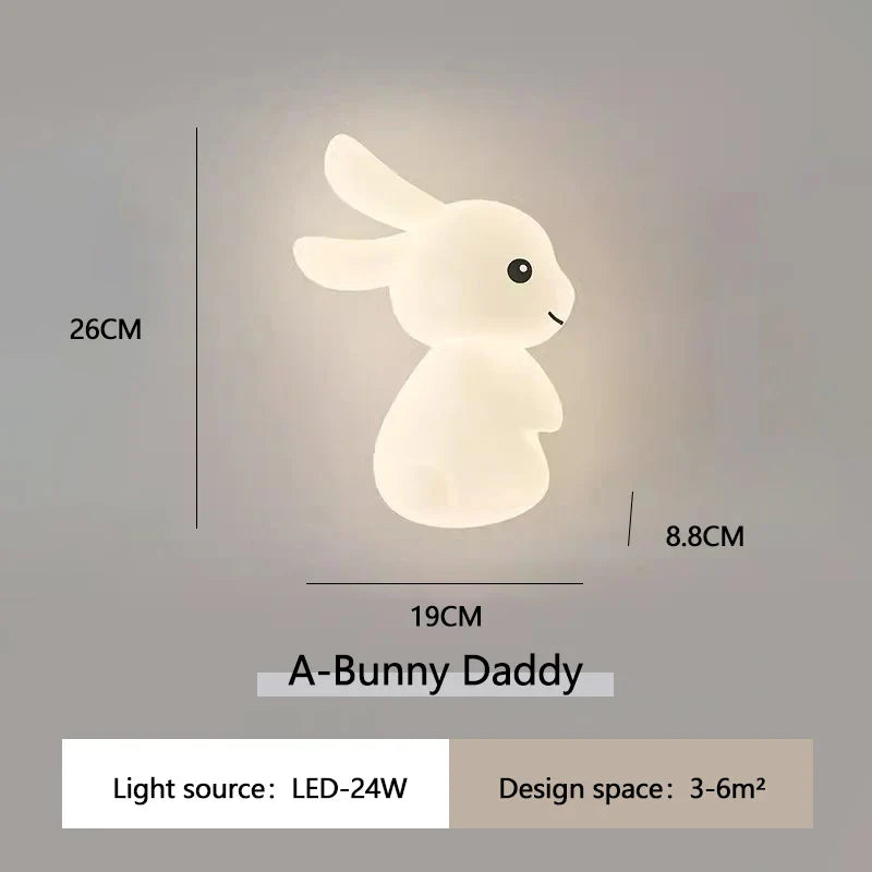 RabbitGlow Lampa - Lekfull LED Barn Vägglampa