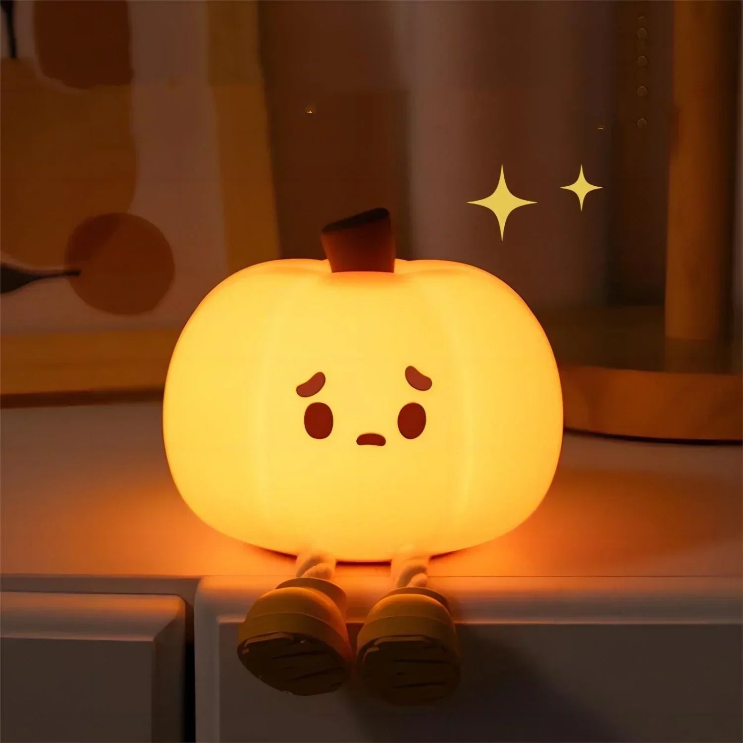 GlowPumpkin Lamp - Atmospheric Night Lamp with Warm Glow