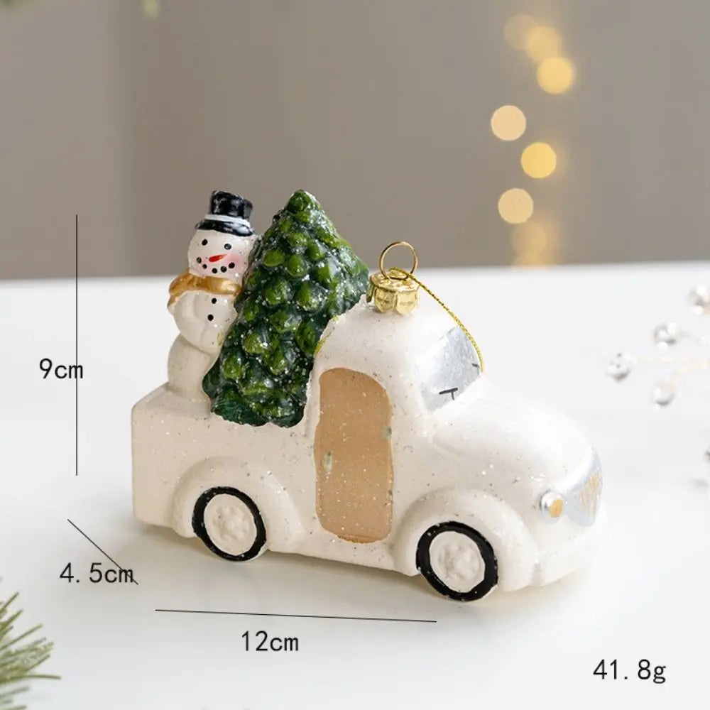 CharmingSnow Christmas Decoration – Enchanting Ceramic Christmas Hanging Decoration