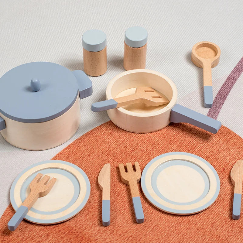 MiniCook Set – Wooden Kitchen Accessories for Kids