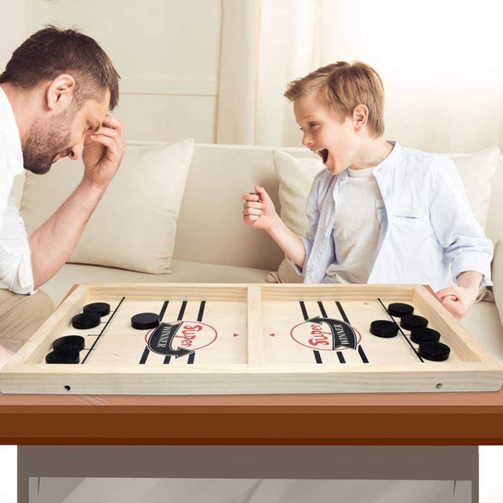WoodStrike - Wooden Table Hockey Game for Families