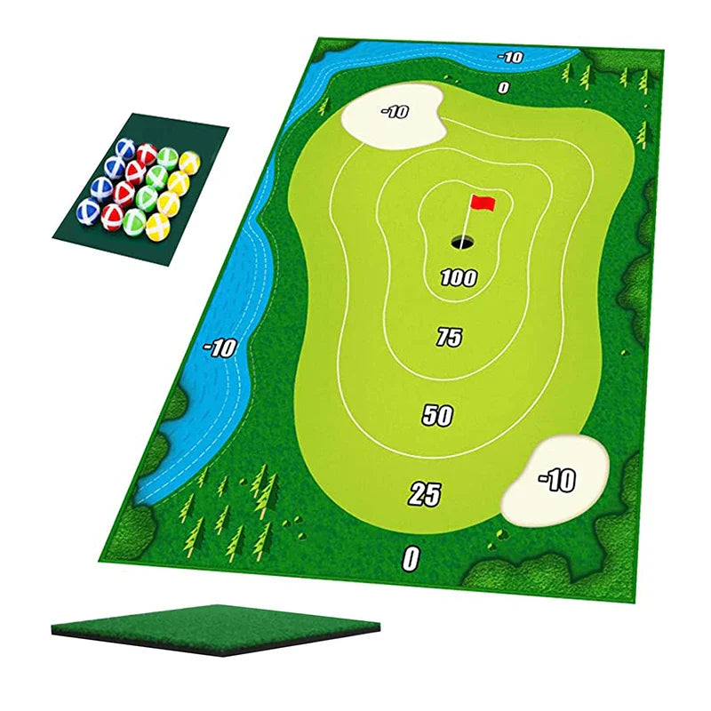 SwingZone - Compact Indoor Golf Set for Home Entertainment