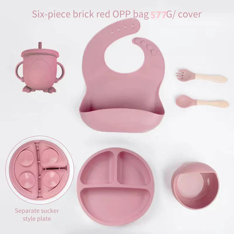 SiliconeBaby Set – Complete 6-piece Baby Food Set