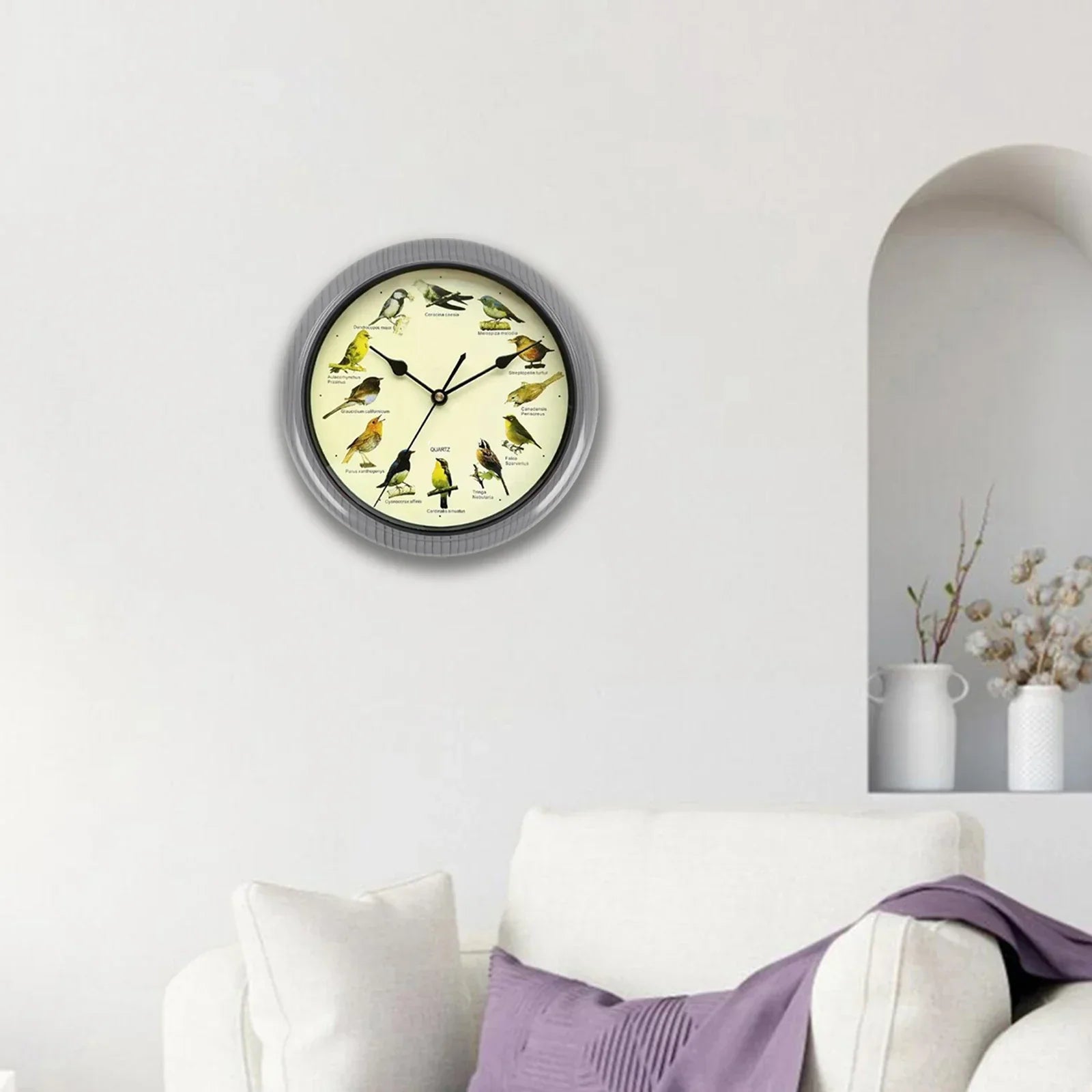 BirdSong Clock – 10 Inch Alarm Clock for Stylish Interior Design