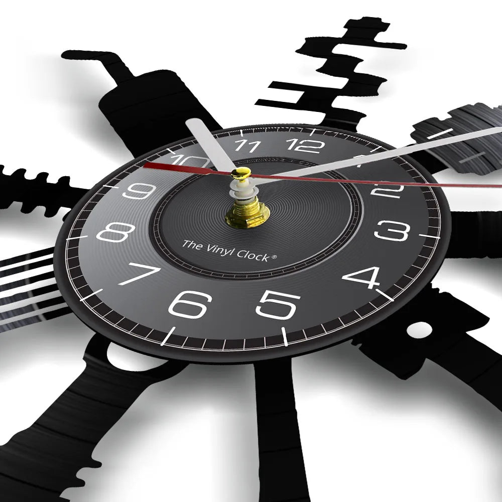 AutoRepair Clock - Modern Garage Vinyl Wall Clock