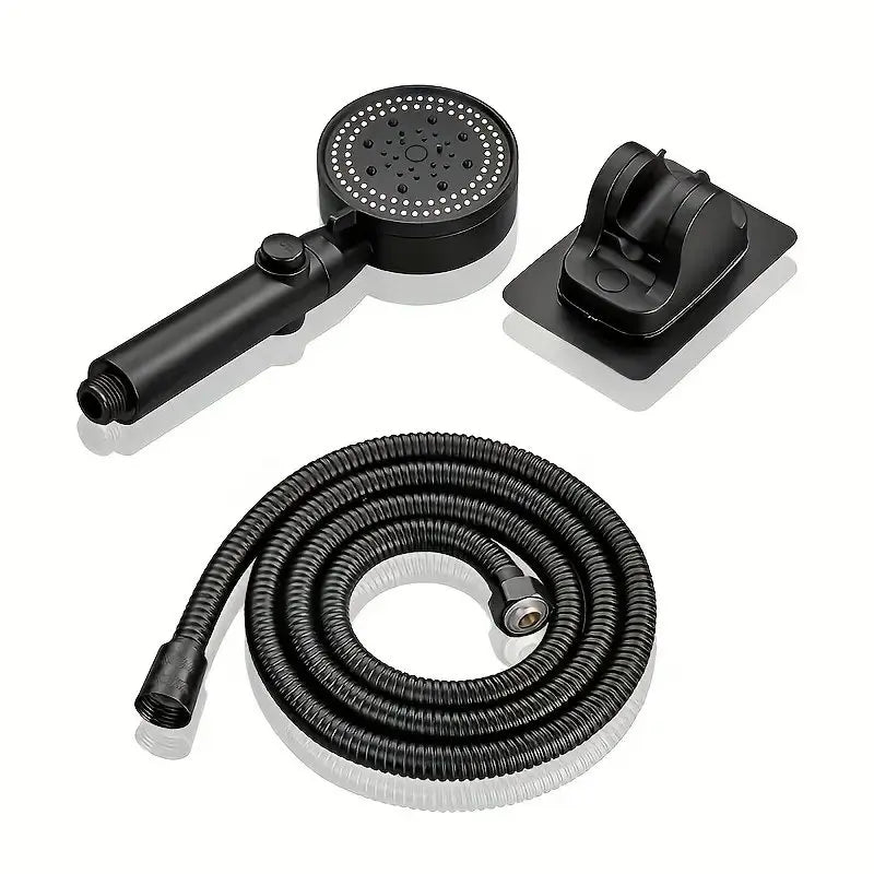 AquaFlex – Luxury Black High Pressure Shower Head
