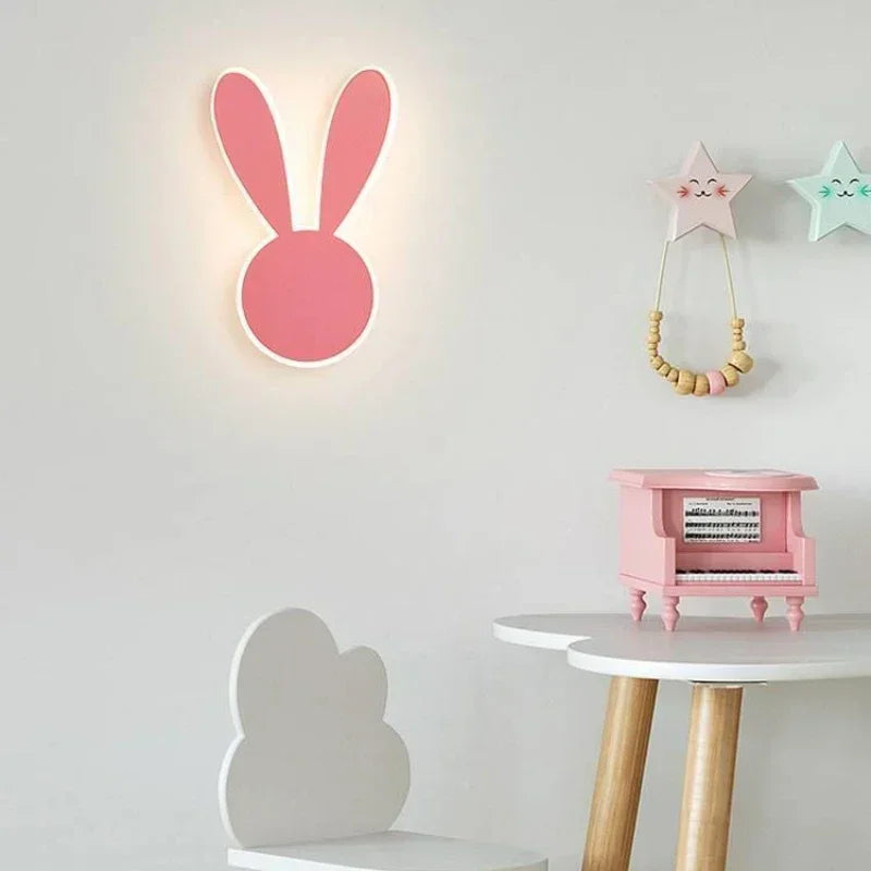 PinkRabbit - Playful LED Wall Lamp for Children's Rooms