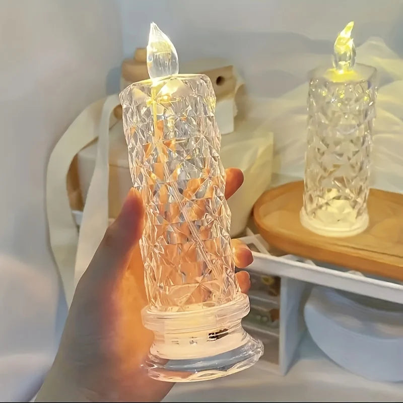 Enchanting Glow Light Table Lamp - Flameless LED Mood Lights