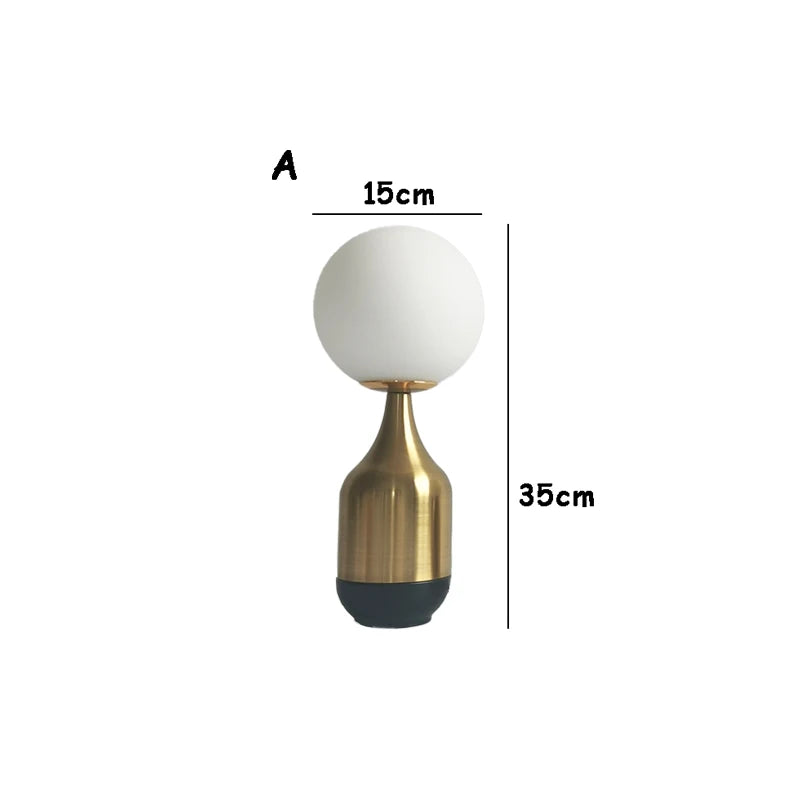 Nordisk Elegantie Lampa - Glaskula Lampa för Stämningsfull Belysning