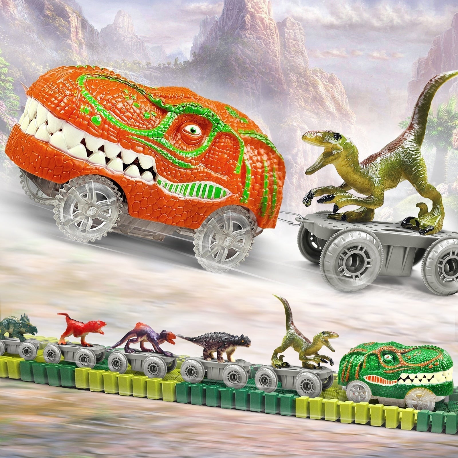 DinoExpress Train Set – Adventurous Playset for Kids