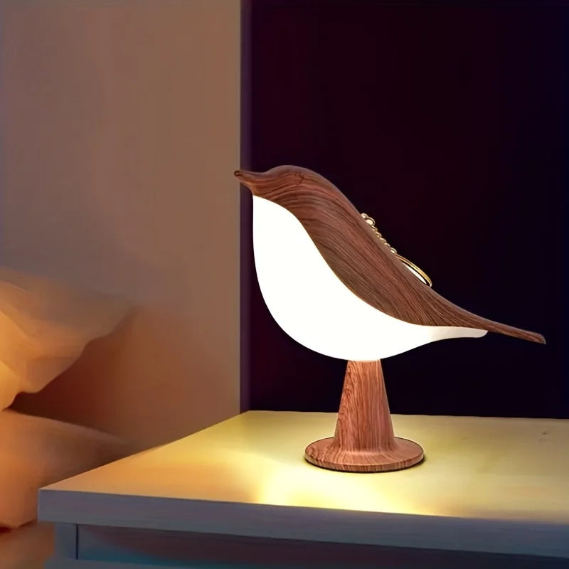 Playful Bird Night Light – Touch Control &amp; Adjustable Light Colors