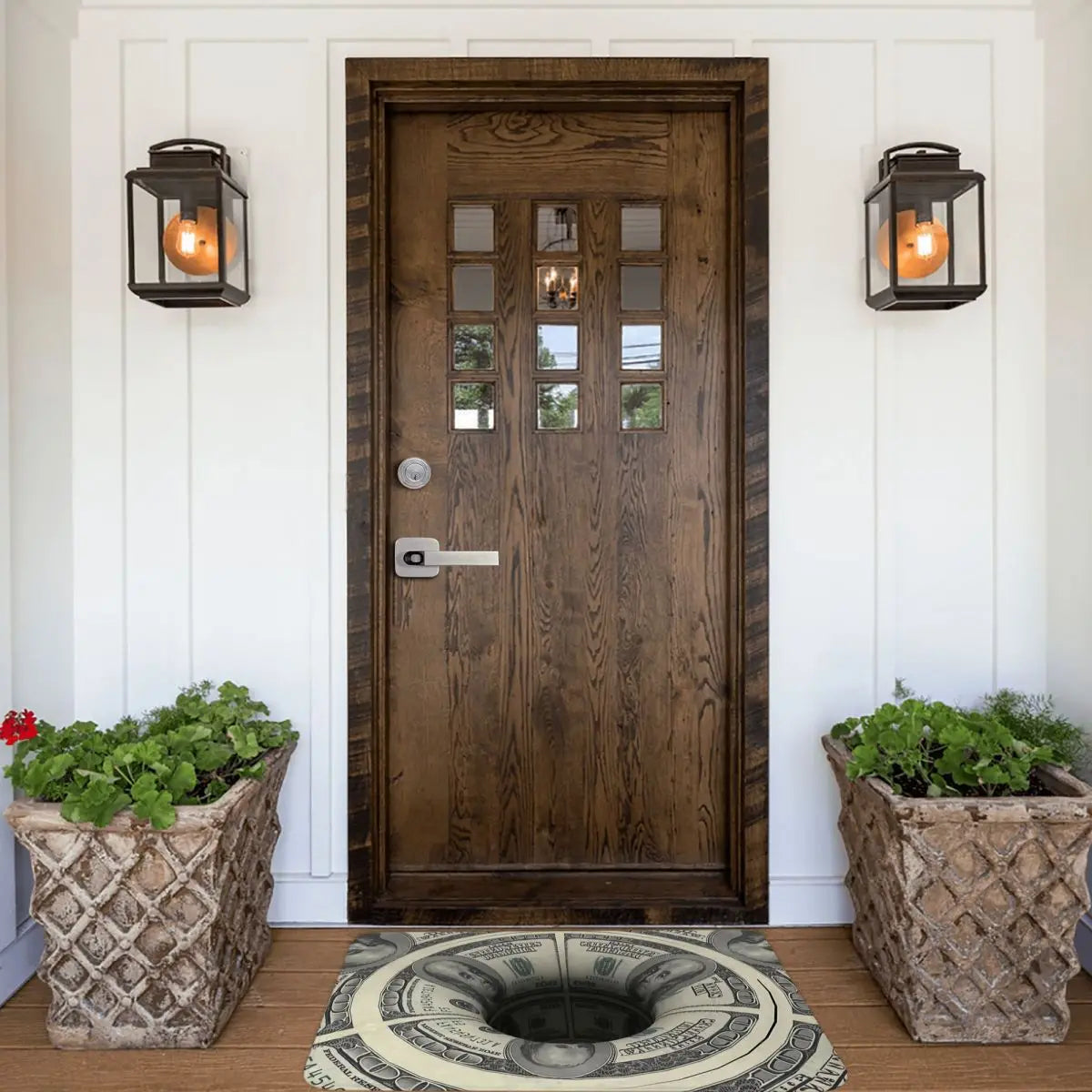 EcoMat – Green Fiat Dollar Doormat for Entrance