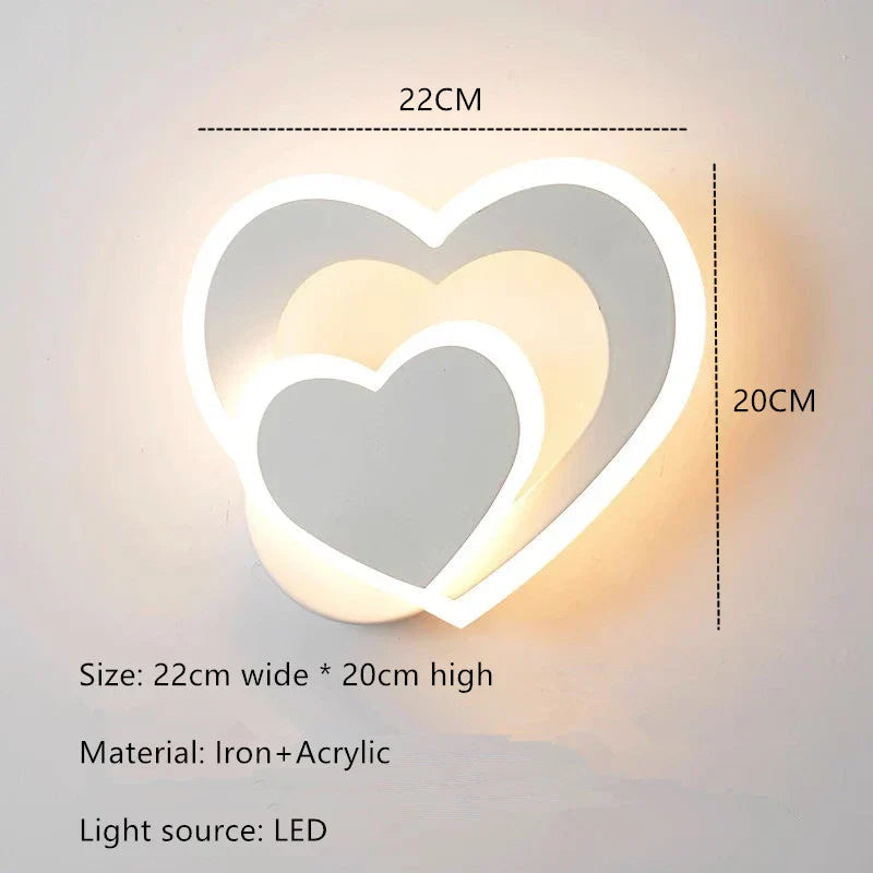 HeartGlow Vägglampa - Modern LED Belysning