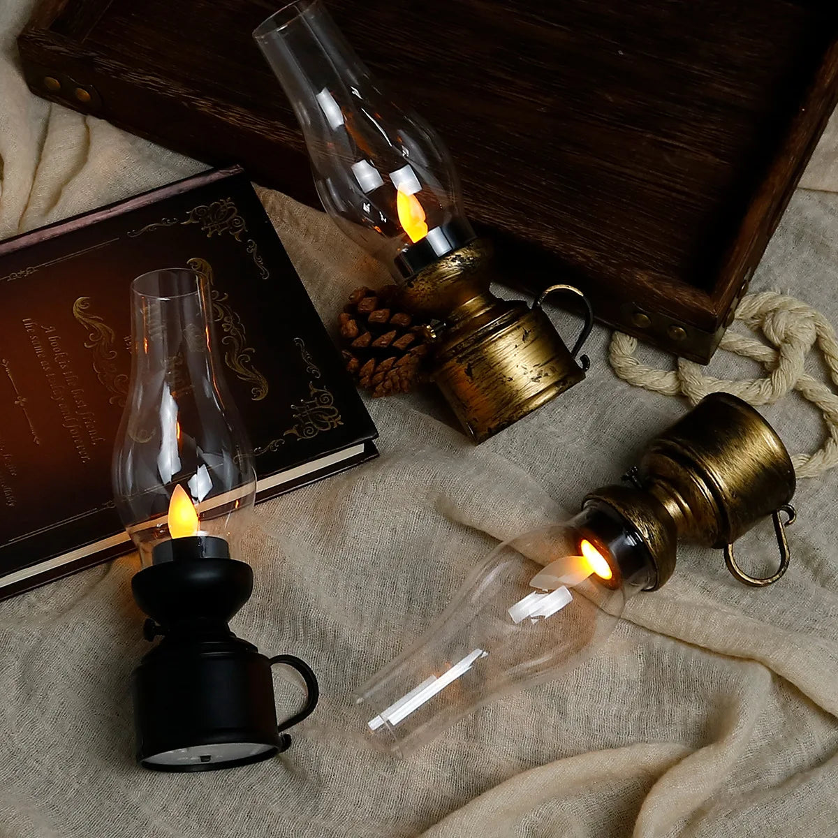 VintageGlow Table Lamp - Retro LED Table Lamp for the Home