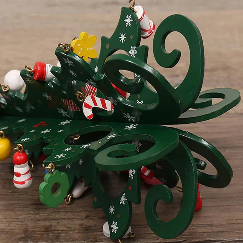 CharmTree Julgran - Handgjord 3D Juldekoration av Trä