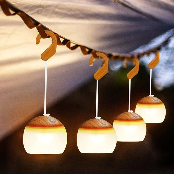CampGlow - Retro Uppladdningsbar Campinglampa med USB