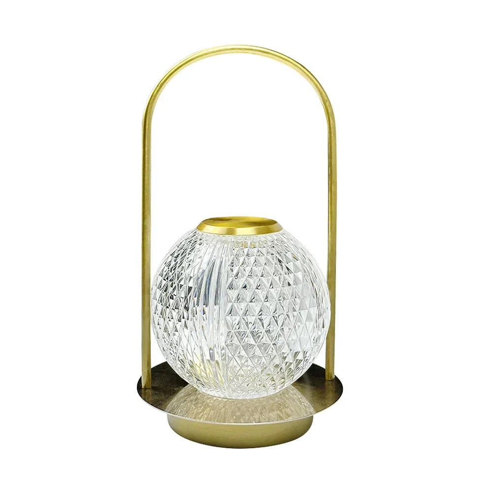 LustreChic - Rechargeable Crystal Night Light for Elegant Atmosphere