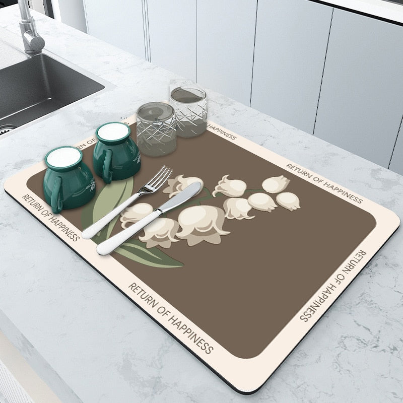 Absorbmat Premium - The Perfect Kitchen Mat for Dry and Safe Dishes