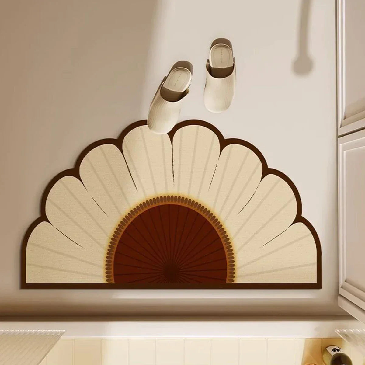 GripBloom - Half Round Anti-Slip Mat for Door