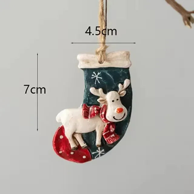 FrostyAntlers Stockings - Festive Moose Christmas Decoration