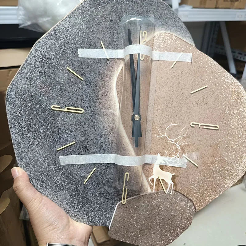 CreamWind Clock – Stylish Modern Wall Clock with LED