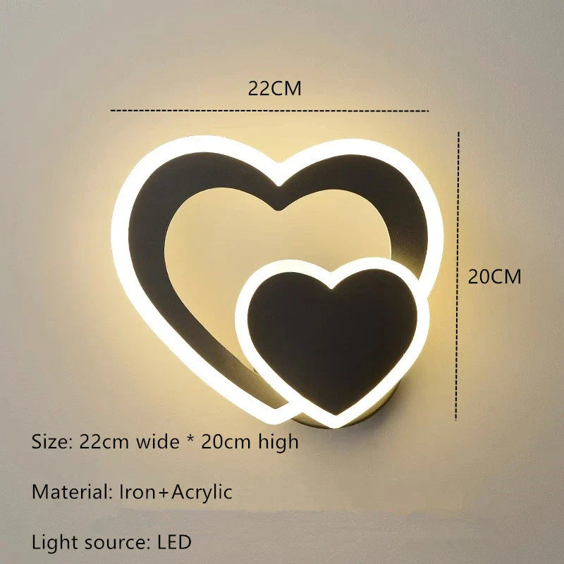 HeartGlow Vägglampa - Modern LED Belysning
