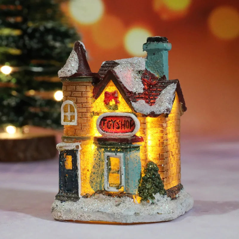 ChaletGlow Candles - Magical Christmas Houses for Atmospheric Decoration