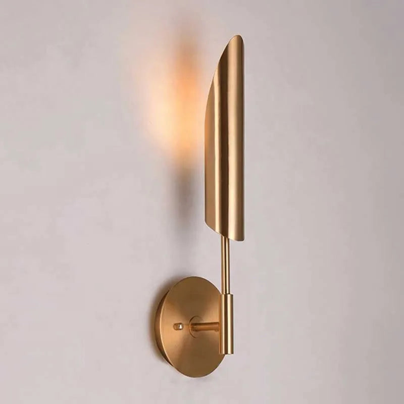 LuxeGlam - Gold Industrial Wall Lamp for Home and Hotel
