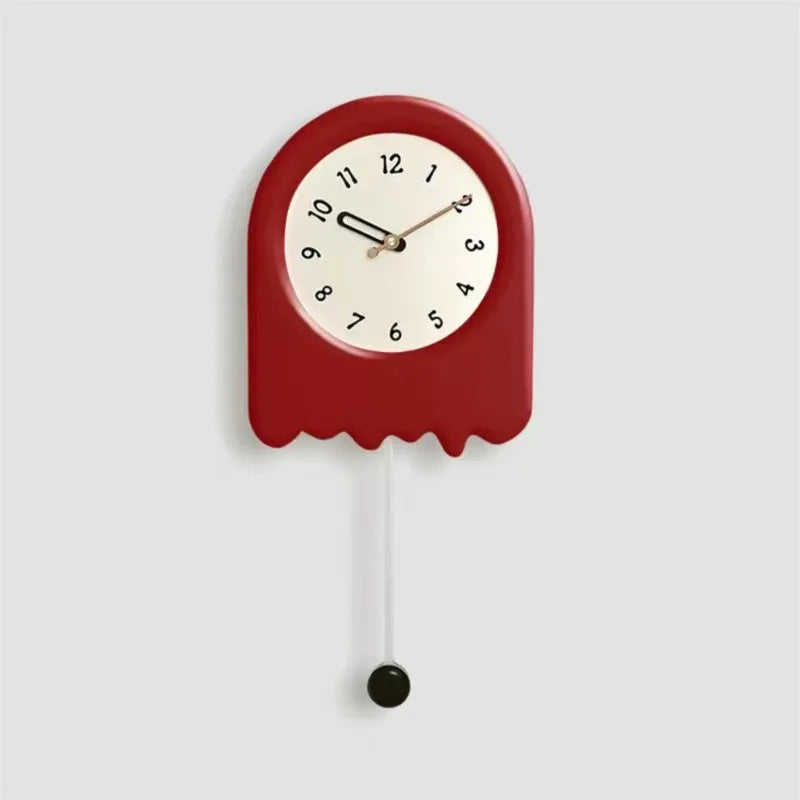 CremePendulum Clock - Korean Wall Clock with Modern Design