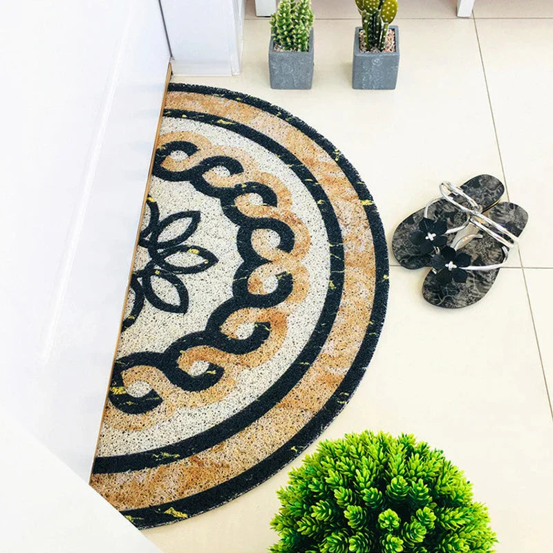 FloraMat - Elegant Half Round Doormat for Your Home