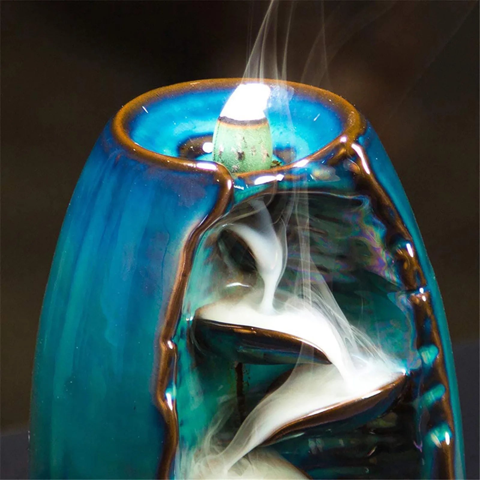 SerenityFlow – Relaxing Incense Waterfall with Elegance