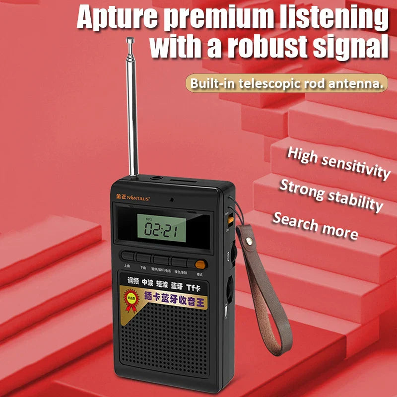 SoundPocket Mini - Portable Bluetooth Radio &amp; MP3 Player