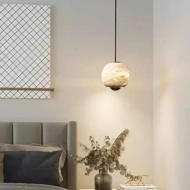 LumiereNordique Elegance Ceiling Lamp - Scandinavian Marble Pendant Lamp
