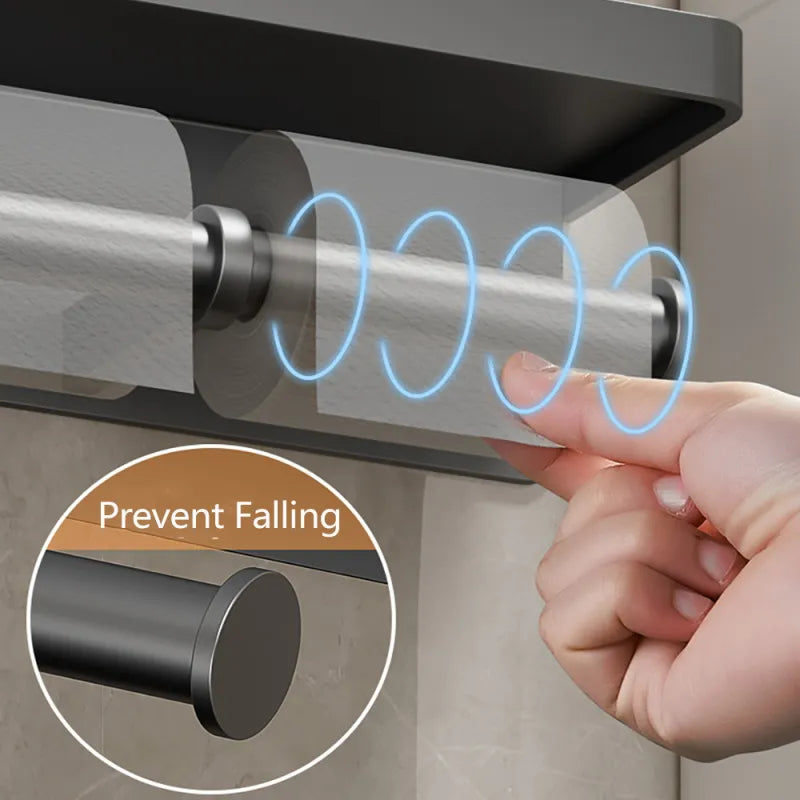 LuxeHold – Stylish Multifunctional Toilet Paper Holder
