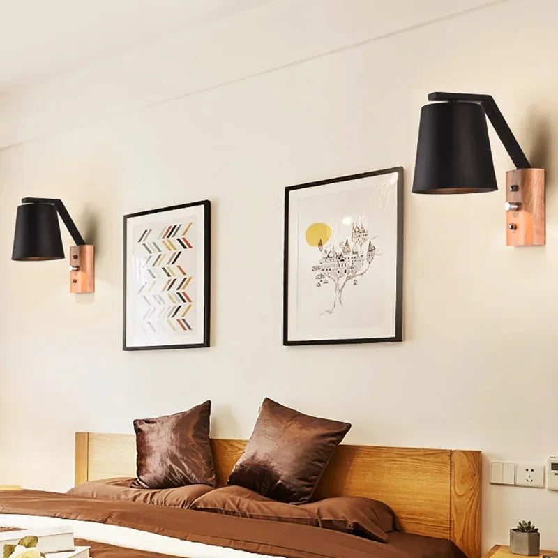 WoodGlow Lamp – LED Wall Lamp for Bedroom