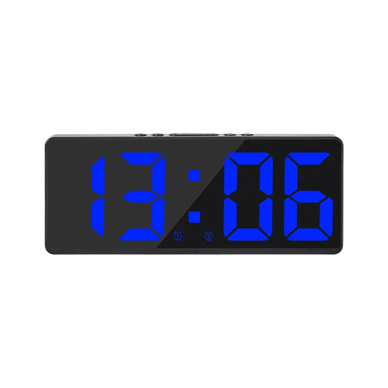 VoiceSnooze LED Clock – Stylish Alarm Clock with Night Mode