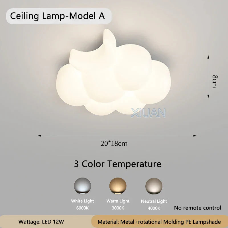 WhiteCloud Lamp – Stylish LED Wall Light for Children