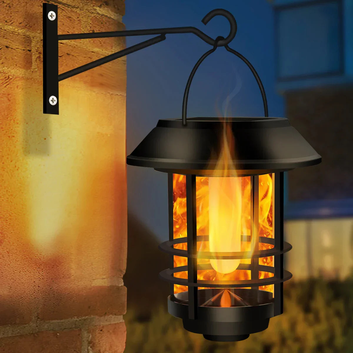 EcoGlow – Stylish Solar Torch for Outdoor Use