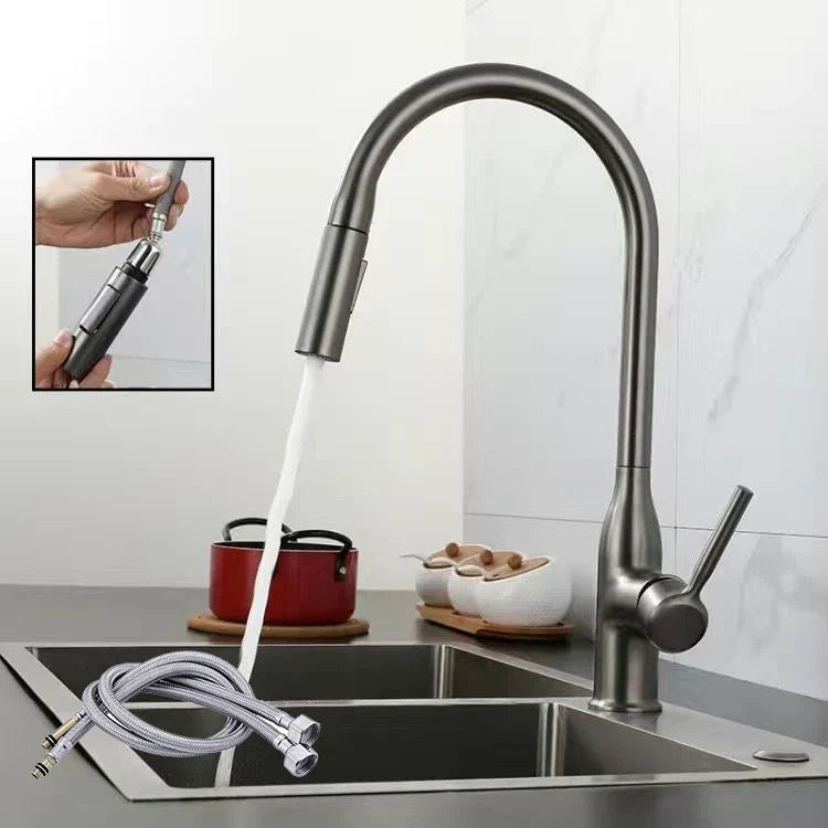 AquaStream Luxe – Adjustable Kitchen Faucet with Hand Shower