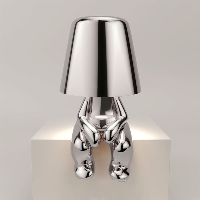 LichtClass Table Mirror – Elegant Rechargeable Night Light with Touch Control